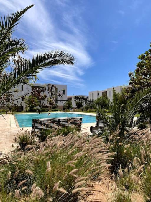 Luxurious Golf & Sea View Beach Apartment With Pool Access - Tamourrit, Taghazout Bay 外观 照片